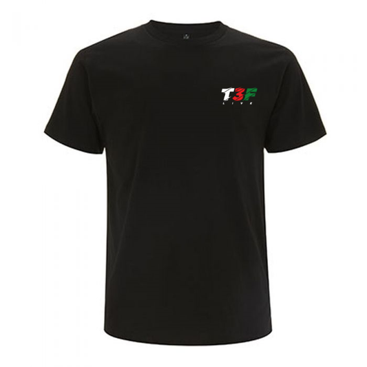 T3F Live 254 Men's Embroidered Logo T Shirt Black
